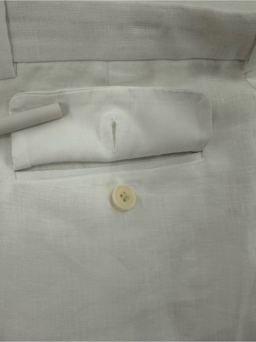 J. Crew Essential Wide Leg Linen Pants White Size 6 High Rise Summer Resort - Picture 15 of 16